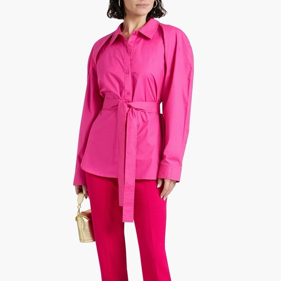 DEREK LAM 10 CROSBY Casper cotton-blend poplin shirt - Picture 2 of 9